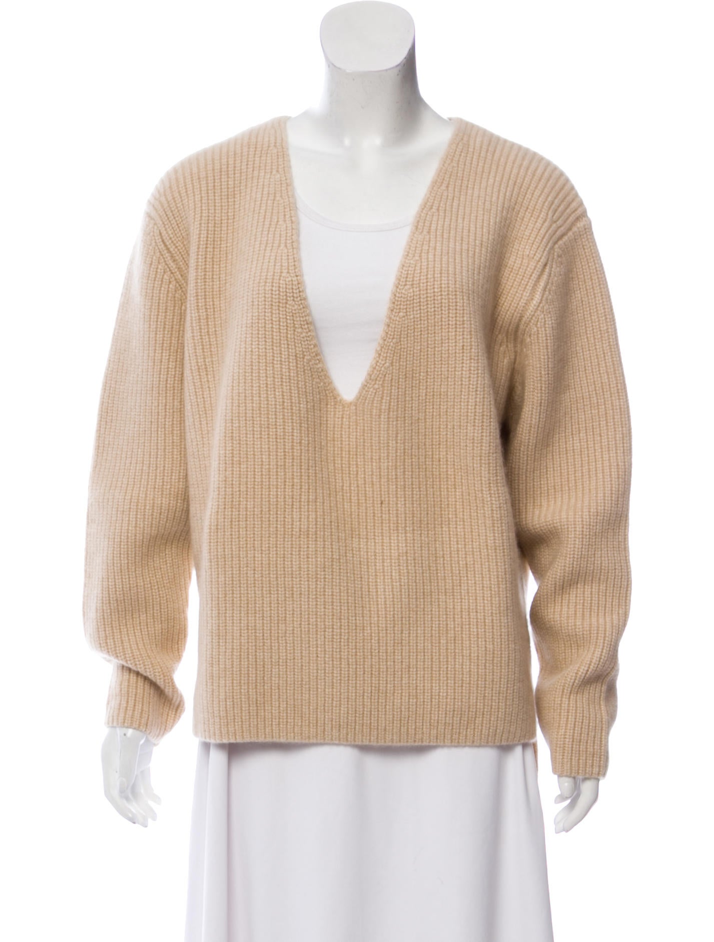 Khaite Cashmere Rib Knit Sweater